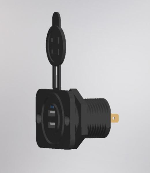 电池充电器USB汽车适配器5V 2.4A缩略图